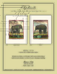 Elephants  From Historie Naturelle by Georges-Louis Leclerc, Comte de Buffon, ParisEL 01