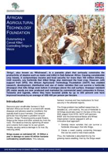 DFID Research: Boosting income security and crop yields