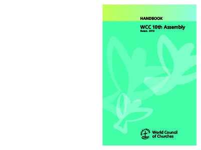handBook  WCC 10th Assembly Busan, 2013  handbook