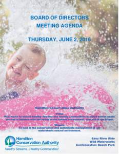 BOARD OF DIRECTORS MEETING AGENDA THURSDAY, JUNE 2, 2016 AGENDA FOR BOARD OF DIRECTORS MEETING June 2, 2016 at 7:00 p.m.