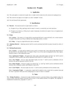 Handbook 44 – [removed]Weights Section[removed]Weights A. Application