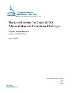 The Earned Income Tax Credit (EITC): Administrative and Compliance Challenges