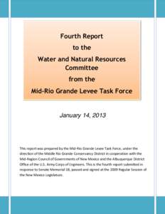 Fourth Report  to the Water and Natural Resources Committee from the