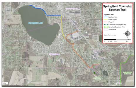 Springfield Town Hall & Lakefront Path Springfield Township Spartan Trail
