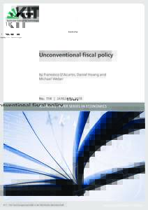 Unconventional fiscal policy  by Francesco D‘Acunto, Daniel Hoang and Michael Weber  No. 114 | JANUARY 2018