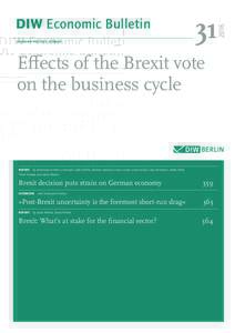 Economy / International finance / European Union / More United / Brexit / Euroscepticism in the United Kingdom / German Institute for Economic Research / United Kingdom European Union membership referendum / Economy of the United Kingdom / Financial centre / Euro / Economy of Europe
