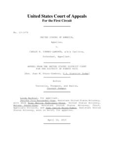 United States Court of Appeals For the First Circuit NoUNITED STATES OF AMERICA, Appellee,