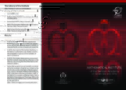 Publishing / Academic publishing / Mathematical Reviews / Academia / Zentralblatt MATH / Mathematical sciences / Vladimir Dragovi / Gradimir Milovanovi