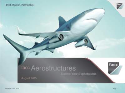 facc Aerostructures Extend Your Expectations August 2015 Copyright FACC, 2012