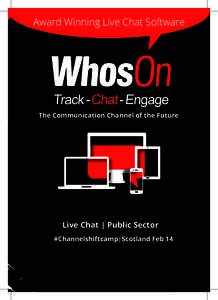 Public Sector Customer Service Forum - WhosOn Live Chat Software