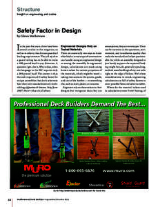 Structure Insight on engineering and codes Safety Factor in Design by Glenn Mathewson