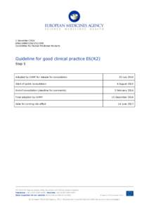 E6 (R2) Step 5 Addendum – Good clinical practice