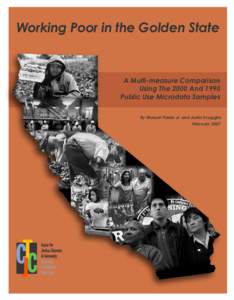 Working Poverty in California: A Multi-Measure Comparison Using the 2000 Public Use Microdata Sample