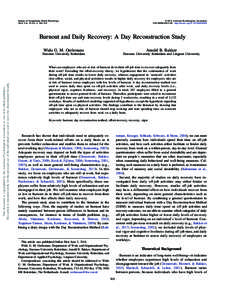 Journal of Occupational Health Psychology 2014, Vol. 19, No. 3, 303–314 © 2014 American Psychological Association/$12.00 http://dx.doi.orga0036904