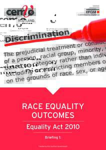 Strengthening Communities Tackling Inequalities SCOTLAND  RACE EQUALITY