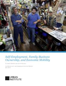 Self-Employment, Family-Business Ownership, and Economic Mobility
