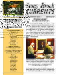Stony Brook  CURRENTS Vol. XI, No. 3  The Newsletter of the Suffield Historical Society