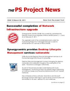 THE  PS Project News ISSUE 10 March 02, 2011