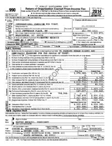 **  Return of Organization Exempt From Income Tax 990