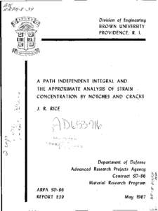 0w  Diuision of Engineering BROWN UNIVERSITY PROVIDENCE, R. I.