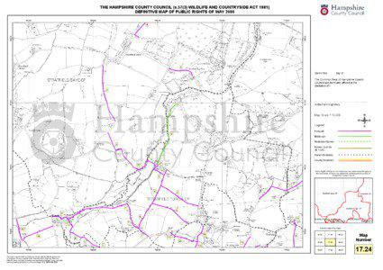 THE HAMPSHIRE COUNTY COUNCIL (s[removed]WILDLIFE AND COUNTRYSIDE ACT[removed]DEFINITIVE MAP OF PUBLIC RIGHTS OF WAY[removed]