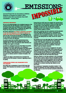 Licensed Private Hire Car Association’s (LPHCA’s) Response to Transport for London’s (TfL’s) Central London Ultra Low Emission Zone ULEZ Consultation – January 2015 EMISSIONS IMPOSSIBLE! Set out on the followin