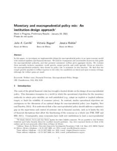 Monetary and macroprudential policy mix: An institution-design approach