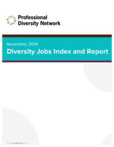 NovemberDiversity Jobs Index and Report www.prodivnet.com