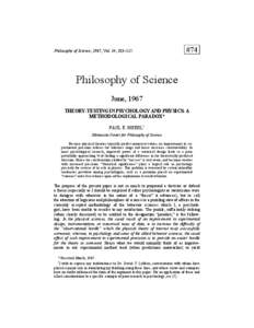 Philosophy of Science, 1967, Vol. 34, 103–115.  #74 Philosophy of Science June, 1967