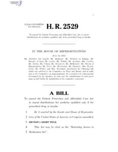 I  112TH CONGRESS 1ST SESSION  H. R. 2529