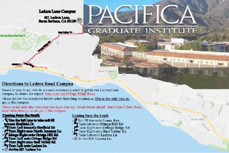 Directions to Ladera Road Campus