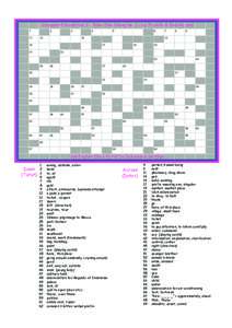 Crossword Puzzle No. 1 - Teka-Teki Silang No. 1 - by TruAlfa & Indodic.com