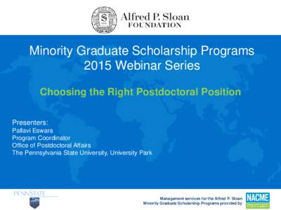 Postdoctoral fellowships at PSU