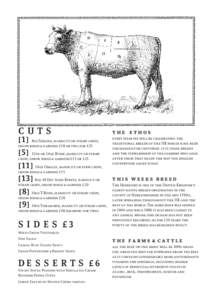 CUTS  [1] 8oz Sirloin, handcut or straw chips, onion rings & garnish £18 or two for £12oz or 24oz Rump, handcut or straw chips, onion rings & garnish £13 or £25