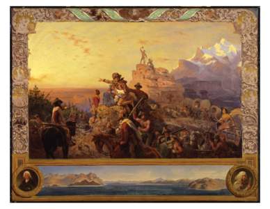 Smithsonian American Art Museum  Emanuel Gottlieb Leutze (1816–1868) Westward the Course of Empire Takes Its Way (mural study, U.S. Capitol), 1861 oil on canvas[removed]x[removed]in[removed]x[removed]cm)