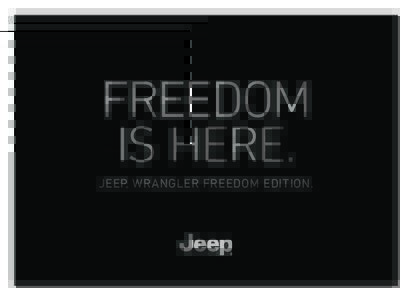 FREEDOM IS HERE. JEEP® WRANGLER FREEDOM EDITION. 5A_0016_SHD_Flyer_FreedomEdition_A5_DE_03.indd 1
