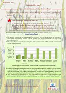 NovemberNewsletter no. 5 Environmental sustainability of oat proteins Oatpro is an ERANET- Susfood project which runs from 2015 toOur aim is to evaluate the potential of oat protein concentrate as food ingr