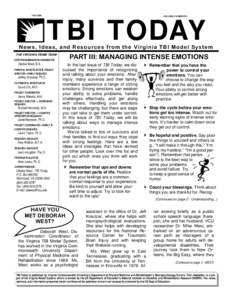 TBI TODAY  Fall 2004 TBI TODAY  Page 1