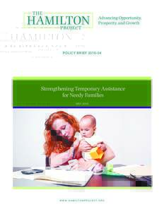 POLICY BRIEFStrengthening Temporary Assistance for Needy Families POLICY BRIEF | MAY 2011