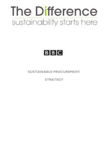 SUSTAINABLE PROCUREMENT POLICY
