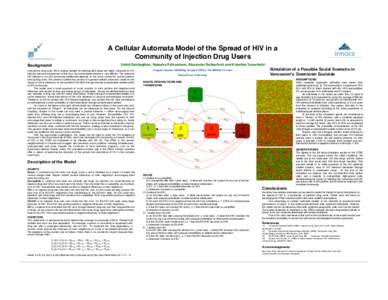 A Cellular Automata Model of the Spread of HIV in a Community of Injection Drug Users Background Vahid Dabbaghian, Natasha Richardson, Alexander Rutherford and Krisztina Vasarhelyi