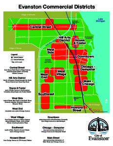 City of Evanston Commercial Districts Map - June2013