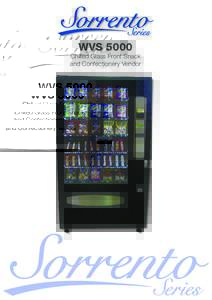 wvsChilled Glass Front Snack and Confectionery Vendor  wvs 5000