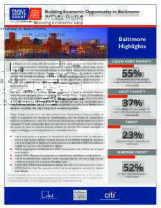 Building Economic Opportunity in Baltimore: BALTIMORE A Data Profile  Baltimore