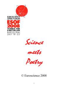 Science meets Poetry © Euroscience