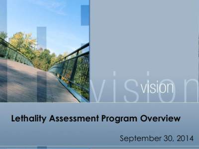 Lethality Assessment Program Overview September 30, 2014 Chief Tom Poellot Cudahy Police Department  2013 President MCLEEA