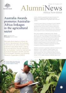AlumniNews Volume 18 October 2014 Africa Newsletter  Australia Awards