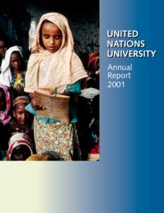 Annual Report 2001 United Nations University Background