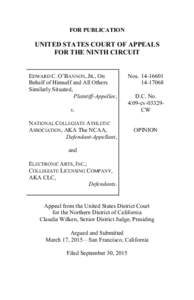 FOR PUBLICATION  UNITED STATES COURT OF APPEALS FOR THE NINTH CIRCUIT  EDWARD C. O’BANNON, JR., On