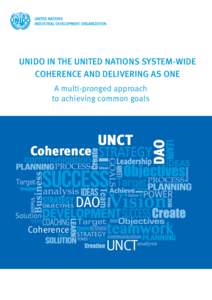 UNIDO IN THE UNITED NATIONS SYSTEM-WIDE COHERENCE AND DELIVERING AS ONE Coherence  UNCT